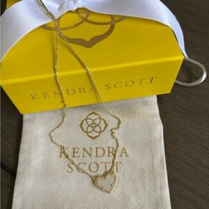 Kendra Scott Gold Heart Necklace